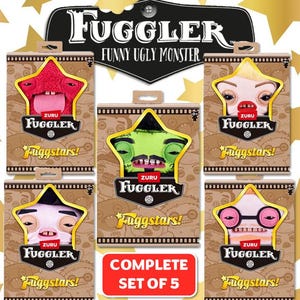 Set completo de peluches Fugg Stars: 5 figuras coleccionables de 22 cm (¡Nuevo!)