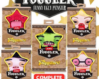 Set completo de peluches Fugg Stars: 5 figuras coleccionables de 22 cm (¡Nuevo!)