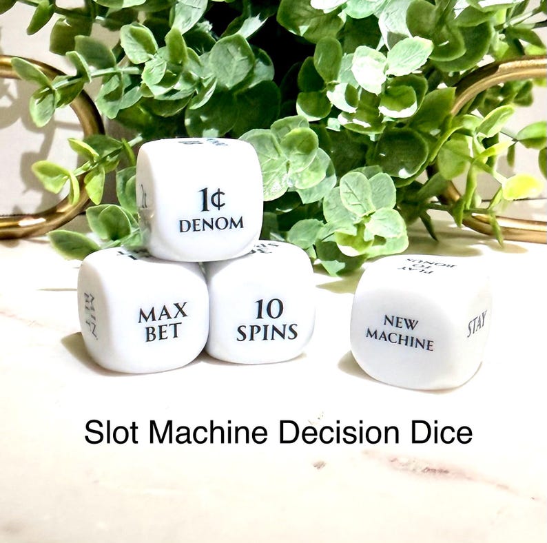 Casino Slots Decision Dice Game | Slot Machine 4 Dice Set | Casino Gift ...