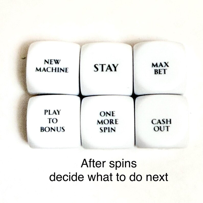 Casino Slots Decision Dice Game | Slot Machine 4 Dice Set | Casino Gift ...