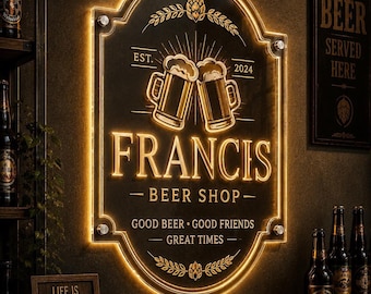 Benutzerdefinierte LED Light Box Schild, personalisierte Business Acrylwand Dekor