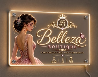 Benutzerdefinierte LED Acryl Business Schild, Laser Cut Spiegel Logo Wanddekoration