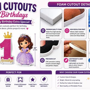 Roblox Birthday Decorations, Luxury Stage Backdrop, First Birthday Photobooth Props , Personalised Foam Cutouts image 7