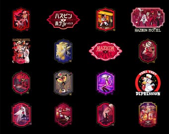 Hazbin Hotel PNG Bundle - Alastor, Angel Dust, Husk, Charlie Morningstar, Niffty, Vaggie, Sir Pentious, Helluva Boss Png (Digitaler Download)