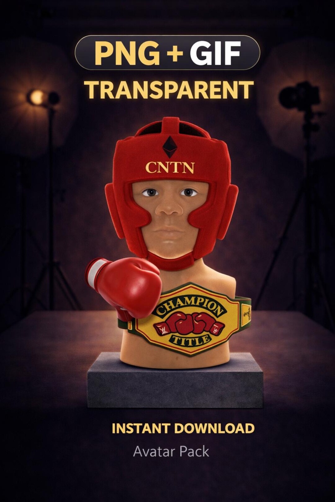 Boxer Avatar | Discord Twitch PFP | PNG GIF Transparent - Etsy