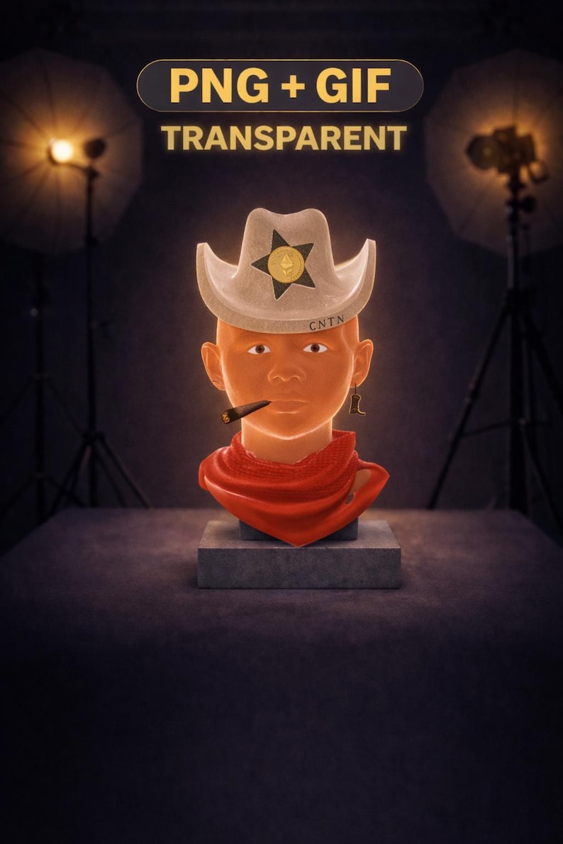 Cowboy Avatar | Discord Twitch PFP | PNG GIF Transparent - Etsy