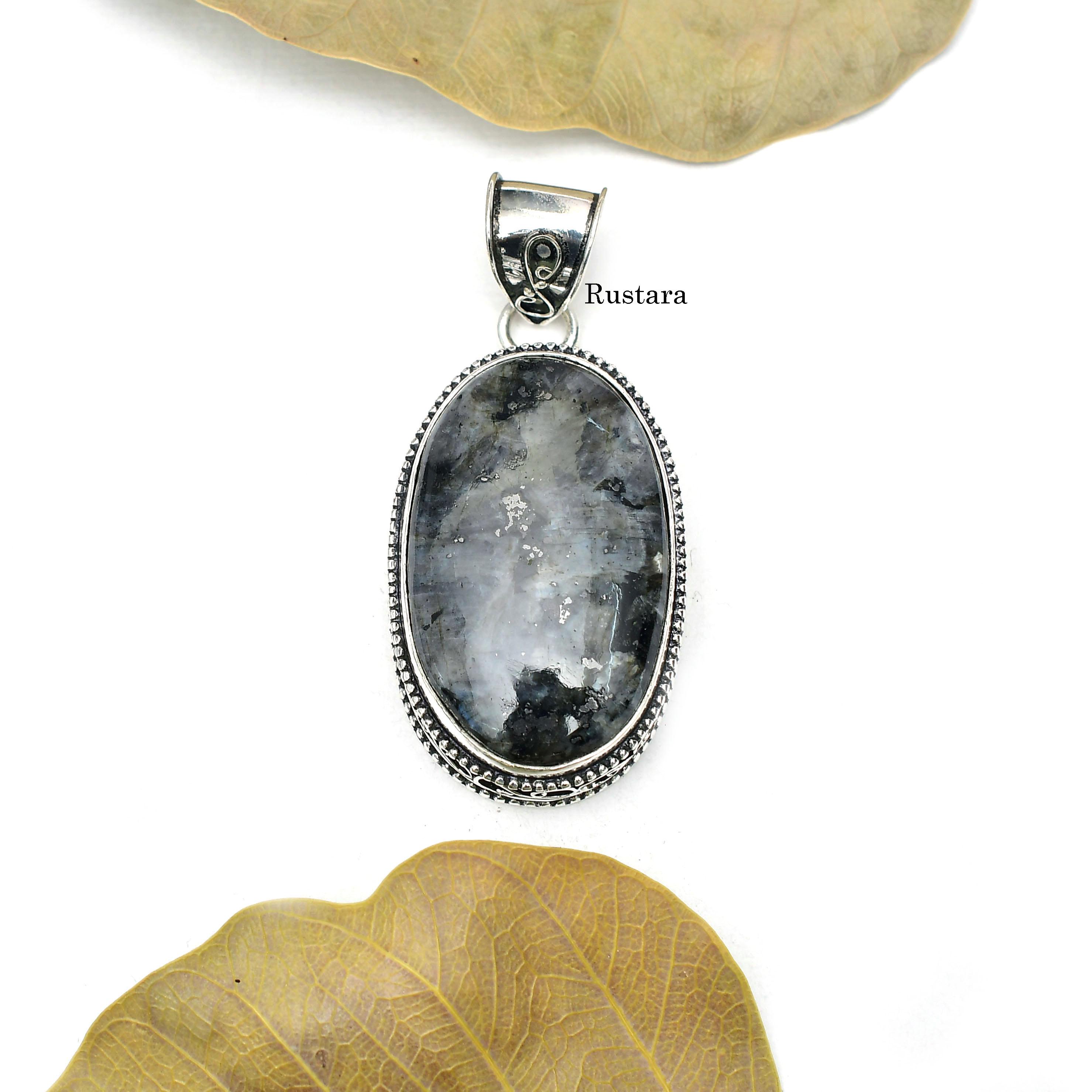 Larvikite Pendant - Etsy
