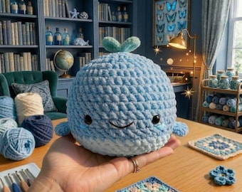 Schema per amigurumi di Wally la balena