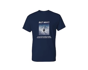 UTL// But Why Penguin Graphic Tee - Funny Animal Meme Shirt - Aesthetic Streetwear - Alt Clothing - Weirdly Satisfying Graphic Tee