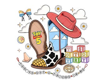 Toy Story 5 Cowboy Boots PNG, I Knew It I Knew You PNG, Toy Story 5 Shirt, Woody and Buzz Family Matching Design