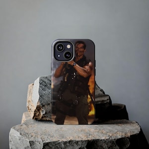 Arnold Schwarzenegger Commando Phone Case - For iPhone 17 16 Pro Max iPhone 15 Pro 14 Plus 13 Pro 12 11 Funny Rocket Launcher men