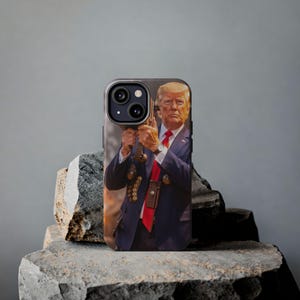 Donald Trump Commando Phone Case - For iPhone 17 16 Pro Max iPhone 15 Pro 14 Plus 13 Pro 12 Funny Rocket Launcher men