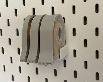 Tamiya tape cartridge holder for Skadis pegboard - 6mm, 10mm and 18mm