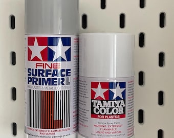 Tamiya spray can storage rack for Skadis pegboard