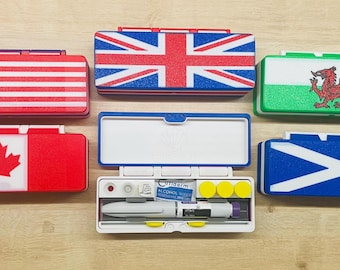 Smart Injector Pen Travel Case : Flags of the World Edition | UK | USA | Canada | Scotland | Wales