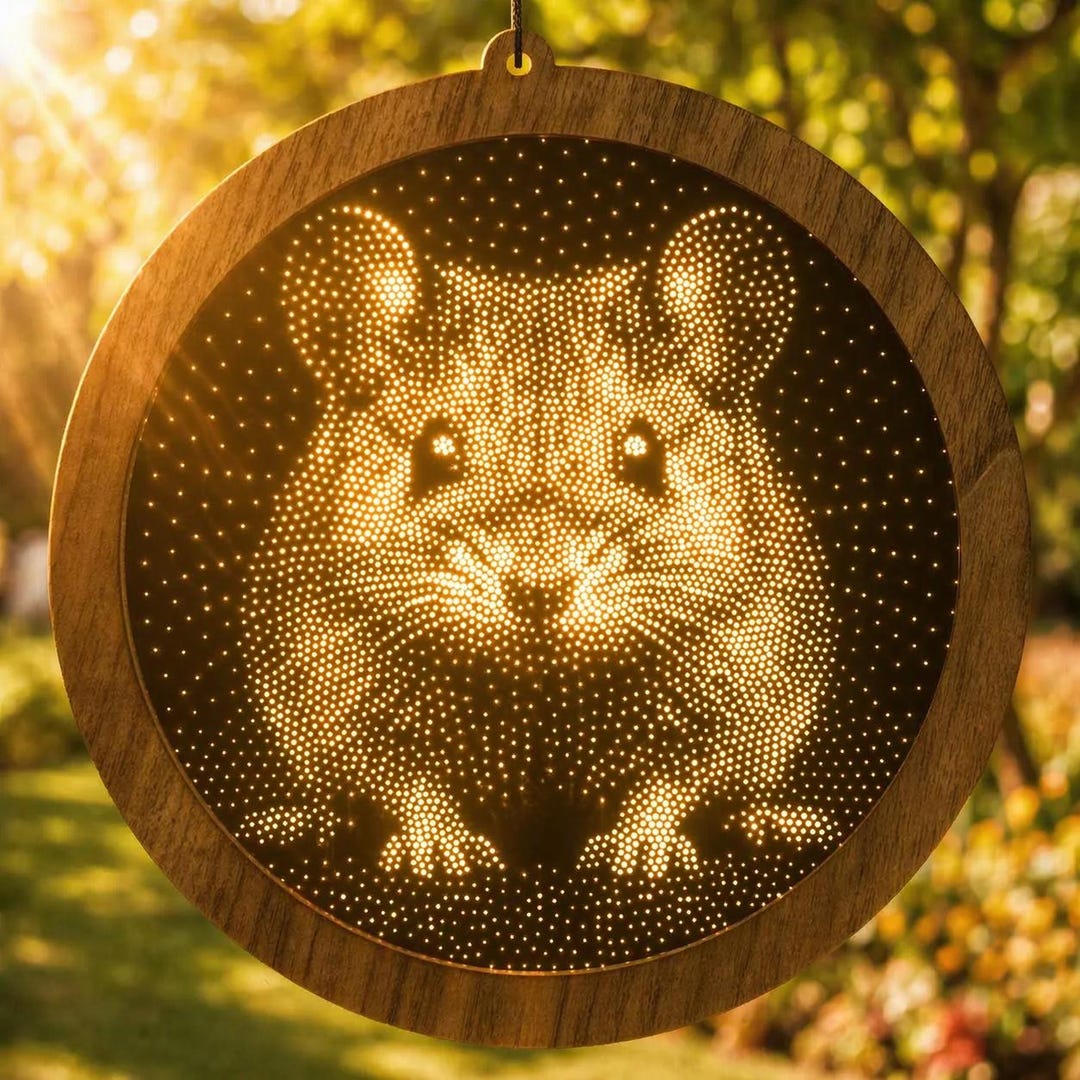 Stipple Window Mouse Stipple Art Window Hanging, Modern Mirrored Glass Suncatcher - Etsy