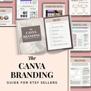 Canva Branding Guide Template Etsy Seller Brand Kit Identity Style Guide Editable Business