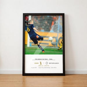 Poster de la finale de la Coupe du monde de football 2010 : peinture à l'huile entre l'Espagne et les Pays-Bas (téléchargement numérique)