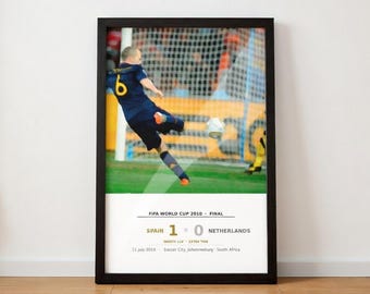 Fifa World Cup 2010 Final Poster – Spain vs Netherlands Oil Painting (Digital Download)