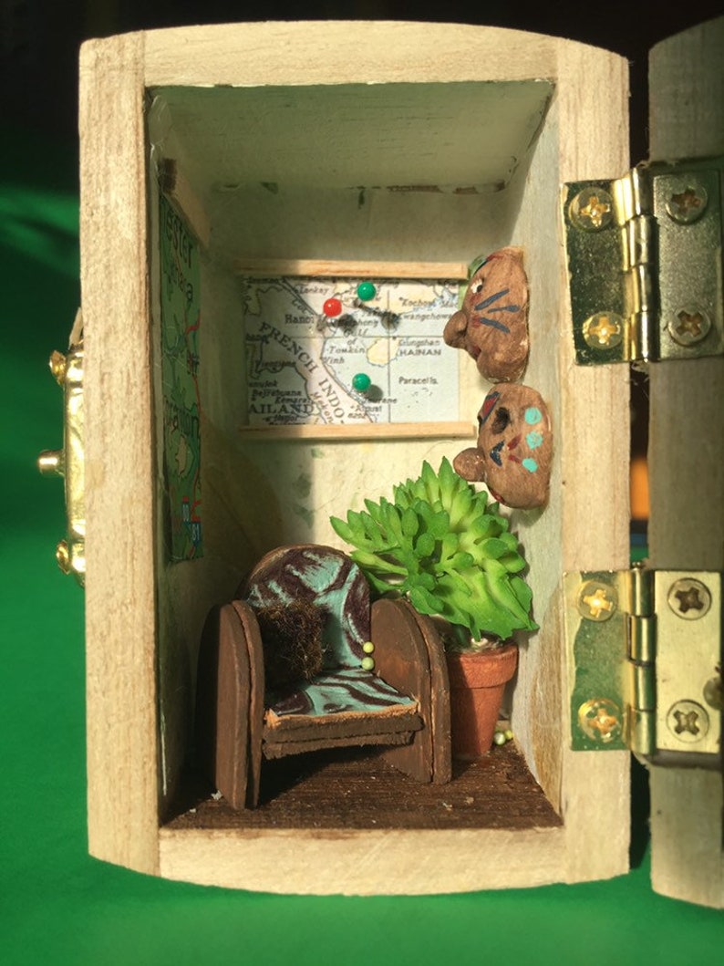 Miniature Room Box Shadow Box Miniature Diorama Traveler Etsy