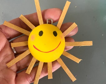 Sunshine art, sun art, sun, sun wall decor, sun wall art, wood sun, happy face, small wall decor, small wall art, sunshine, wall decor