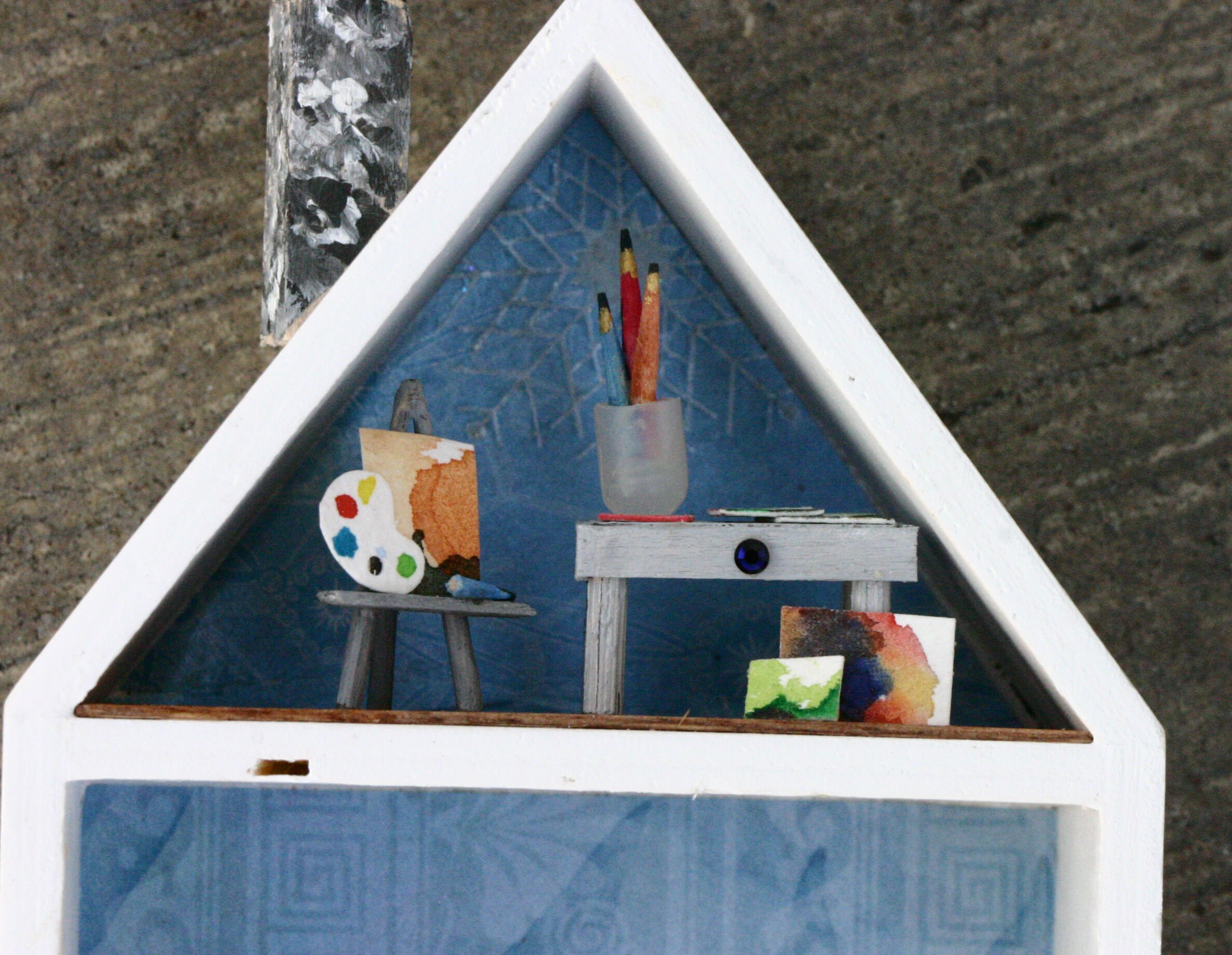 Miniature Christmas Shadow Box Diorama Room Box Artist | Etsy