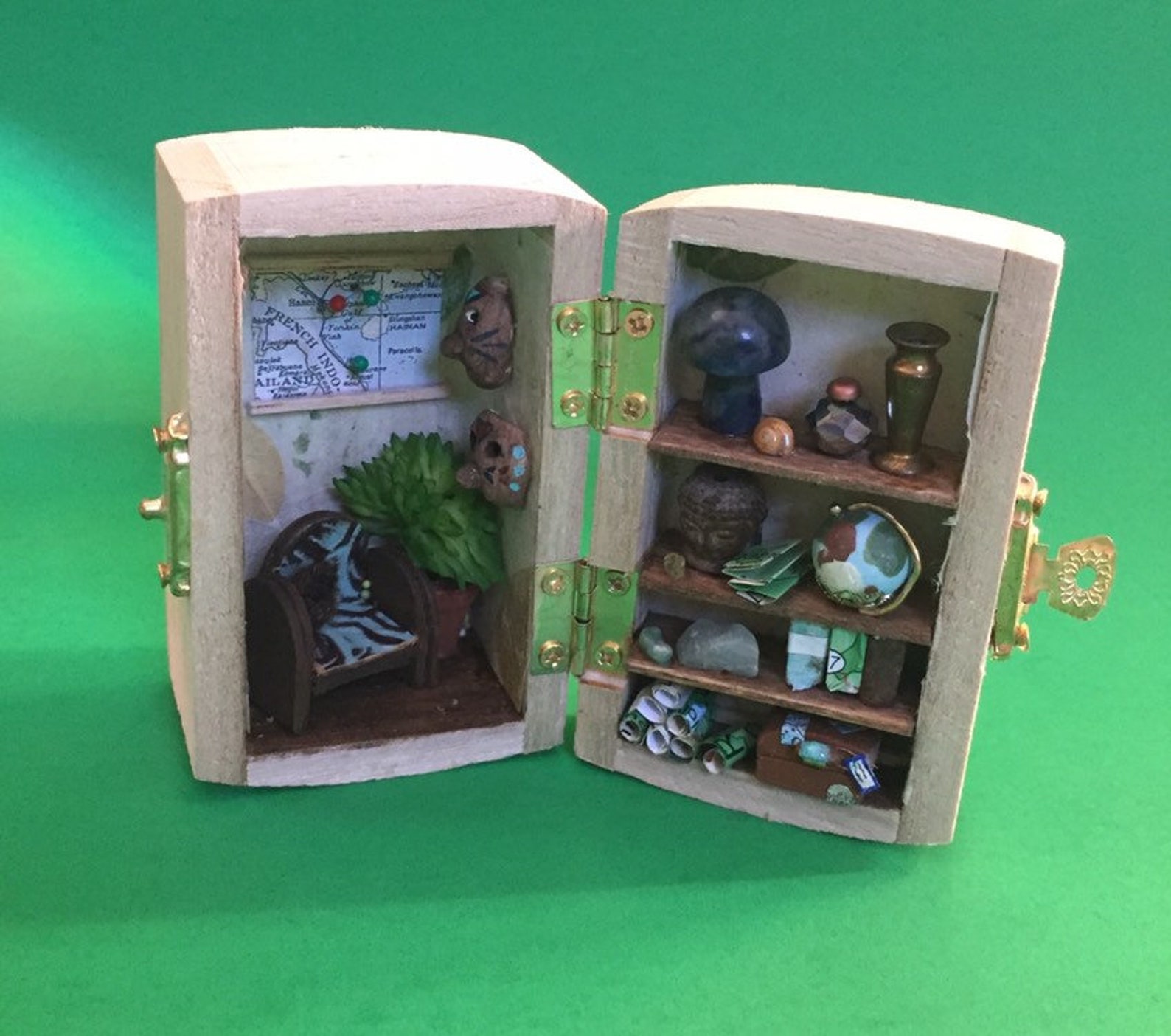 Miniature Room Box Shadow Box Miniature Diorama Traveler Etsy