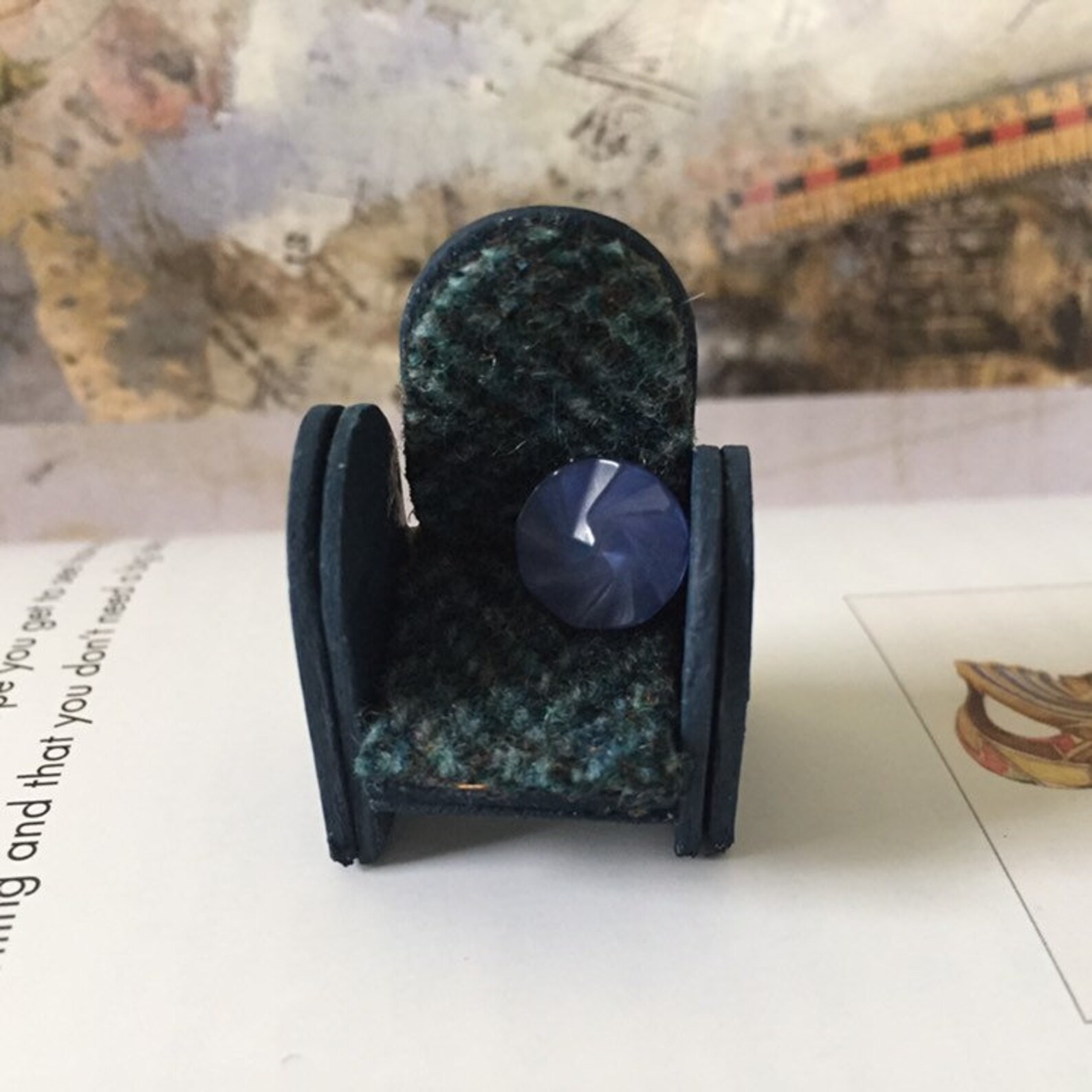 Miniature Chair Armchair Dollhouse Chair Miniature Wooden | Etsy