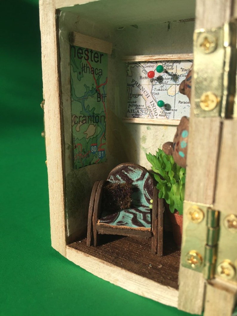 Miniature Room Box Shadow Box Miniature Diorama Traveler Etsy