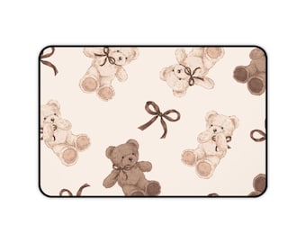 Söt nallebjörn musmatta skrivbordsmatta | Kawaii björn musmatta, söt skrivbordsmatta