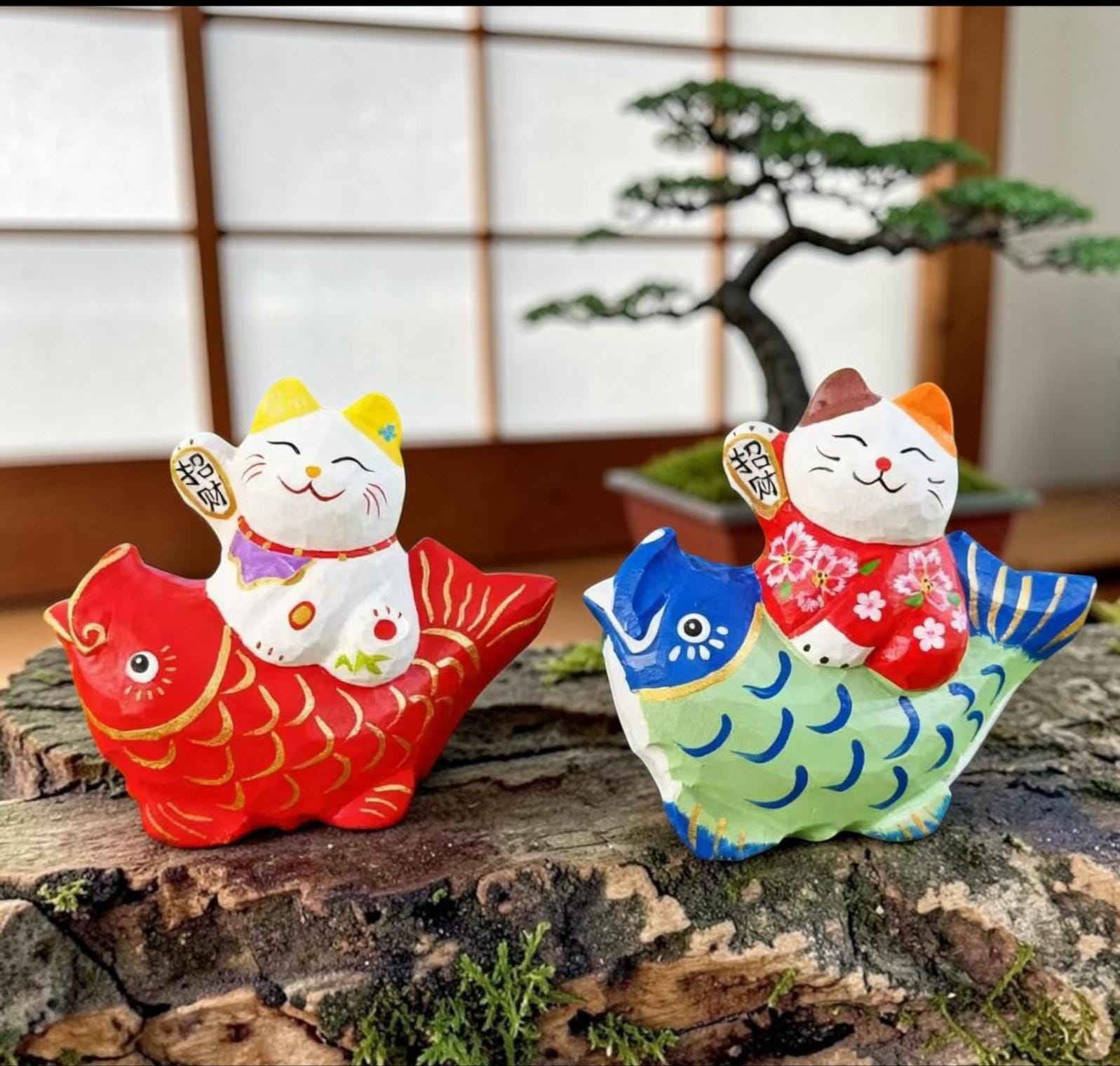 Koi fish figurine - Etsy 日本