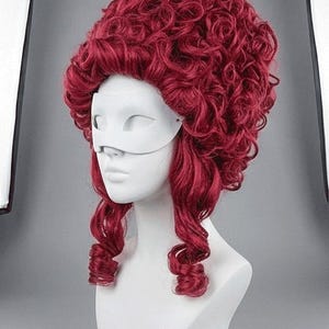 Royal Marie Antoinette Wig, French Queen Costume Hair, Victorian Rococo Baroque Curly Wig, Court Masquerade Party Gift for Her, Cosplay Wig