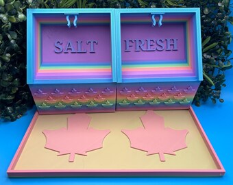 Medium Hermit Crab Pools with Airline Holder and Tray | Pet-Safe PLA | Made Canada