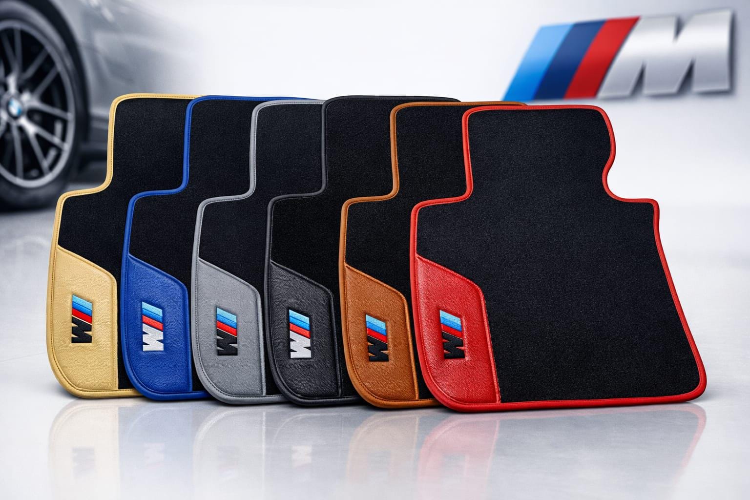 Set 4 Tappetini Auto Universali In Poliestere Antiscivolo, Anteriori E Posteriori, Per Berlina, SUV, Camion E Furgoni (68x43 Cm / 34x43 Cm)