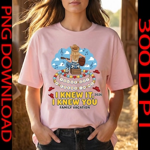 I Knew It I Knew You PNG, Youve Got A Friend In Me Sublimation, Retro Friendship Bracelet Clipart, TS Inspired Western Theme Park Art image 1