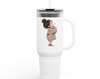 Little Girl Looking Up tumbler | 40oz Insulated Travel Mug