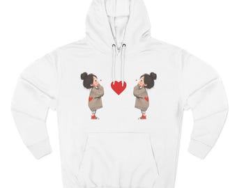 Schattige kussen-hoodie