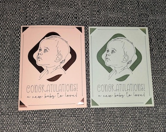 赤ちゃん誕生のお祝いカード