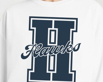 Camiseta universitaria personalizada, camiseta con el logo de la mascota, camiseta del equipo escolar S-3XL