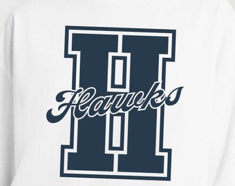 Camiseta universitaria personalizada con letras, camiseta del equipo de animación con el nombre de la mascota de la escuela, tallas S-3XL