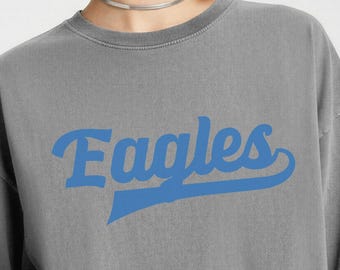 Camiseta personalizada con la mascota del equipo escolar, camiseta de algodón para el día del partido, tallas S-3XL