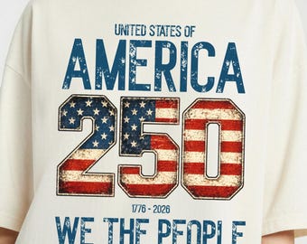 Camiseta del 250 aniversario del Día de la Independencia de Estados Unidos, 4 de julio, de algodón, tallas S-3XL