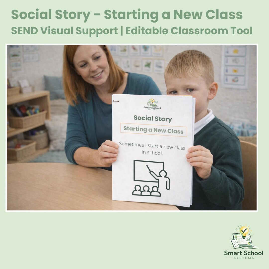 Editable Social Story for New Class Transition | Autism SEND Classroom ...