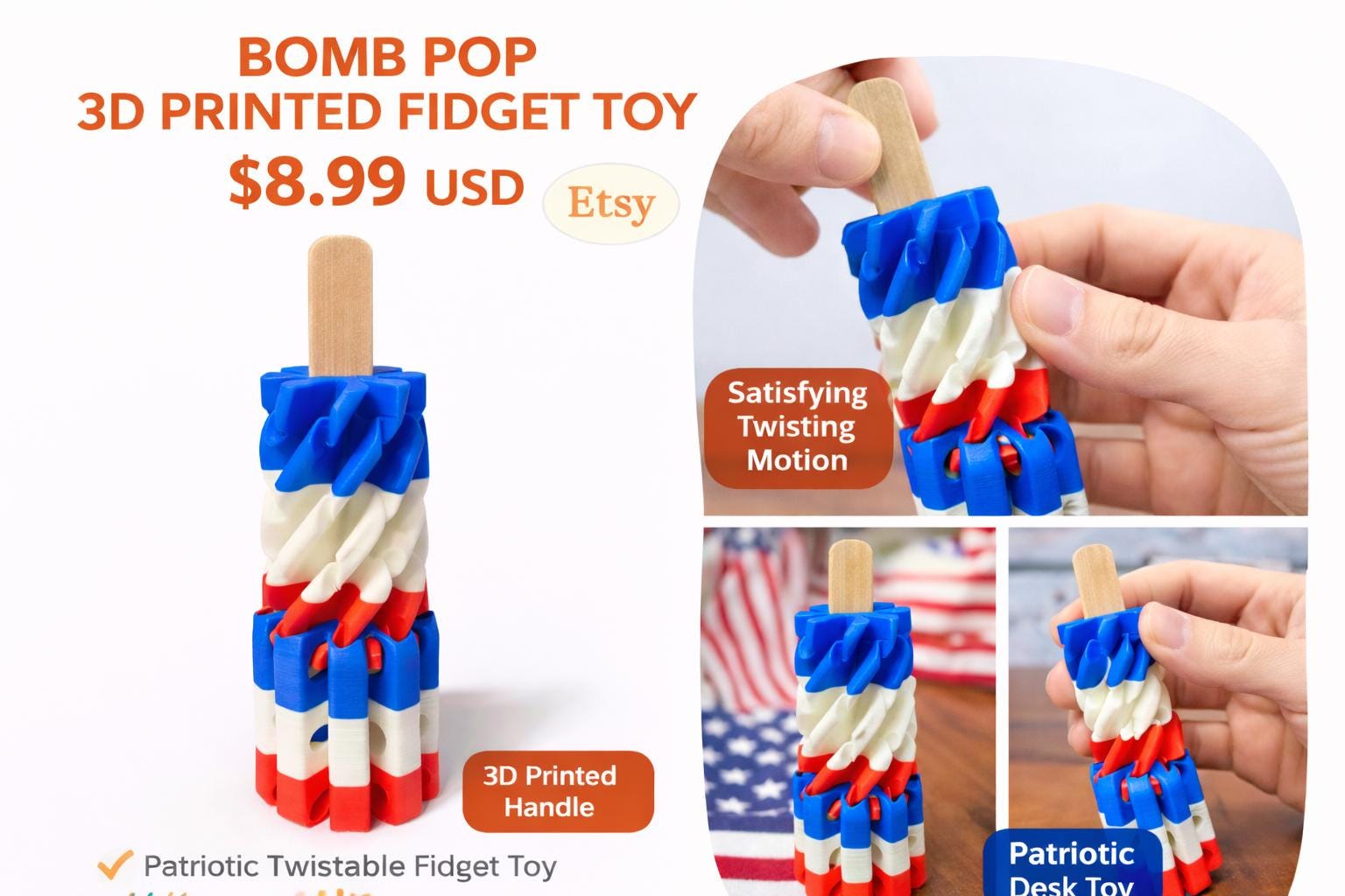 Fidget Toy Bomb Pop Vortex - Etsy