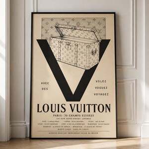 Vintage Louis Vuitton Poster - Etsy