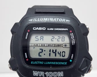 CASIO ILLUMINATOR Analog/digital Watch Alarm Timer Stopwatch Water