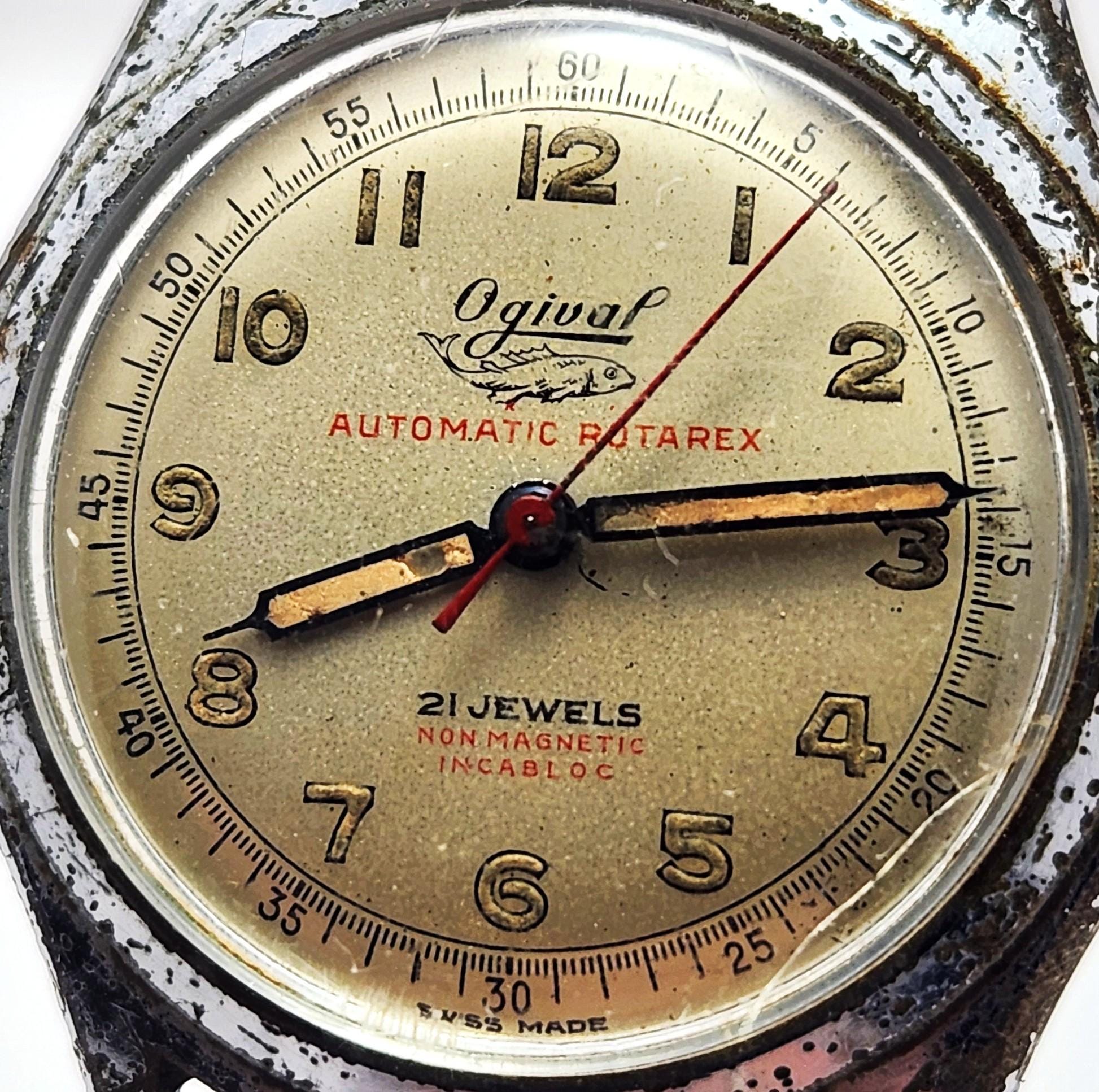 OGIVAL SAPPHIRE SWISS MADE 腕時計 Vintage SWISS Ogival 21 Jewels Automatic Men's Watch- Tiching | eBay