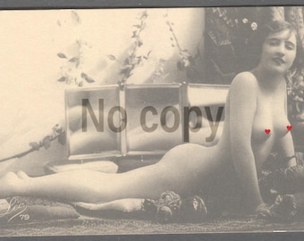 Antique French Nude Real Photo Léo No.79 Real Photo Austro-Hungarian Empire Issue — Belle Époque Original