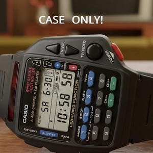 Vintage NOS 1994 Casio CMD-40 TV vcr Remote Controller Watch Case, Made in Japan
