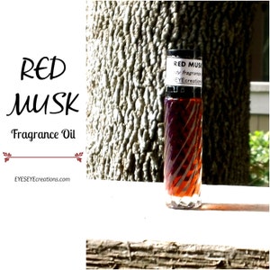 RED MUSK Fragrance Body Oil 1/3, 1/2, or 1 ounce (oz)